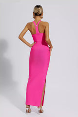 Imani Rose Red Bandage Maxi Dress