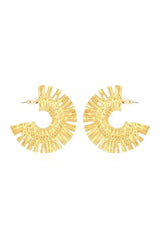 Isabelle Golden Semicircle Earrings