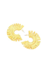 Isabelle Golden Semicircle Earrings