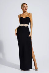 Jennifer Black Bandage Slip Maxi Dress - Catchall