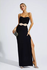 Jennifer Black Bandage Slip Maxi Dress - Catchall