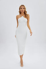 Julia White Diamante Halterneck Maxi Dress - Catchall