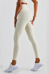 Lexi Light Ivory V-Waist Tight Leggings - Catchall