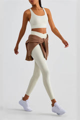 Lexi Light Ivory V-Waist Tight Leggings - Catchall