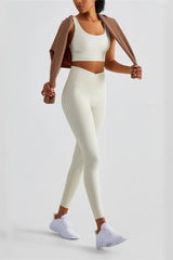 Lexi Light Ivory V-Waist Tight Leggings - Catchall