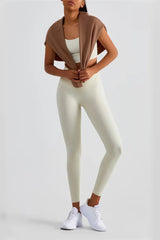 Lexi Light Ivory V-Waist Tight Leggings - Catchall