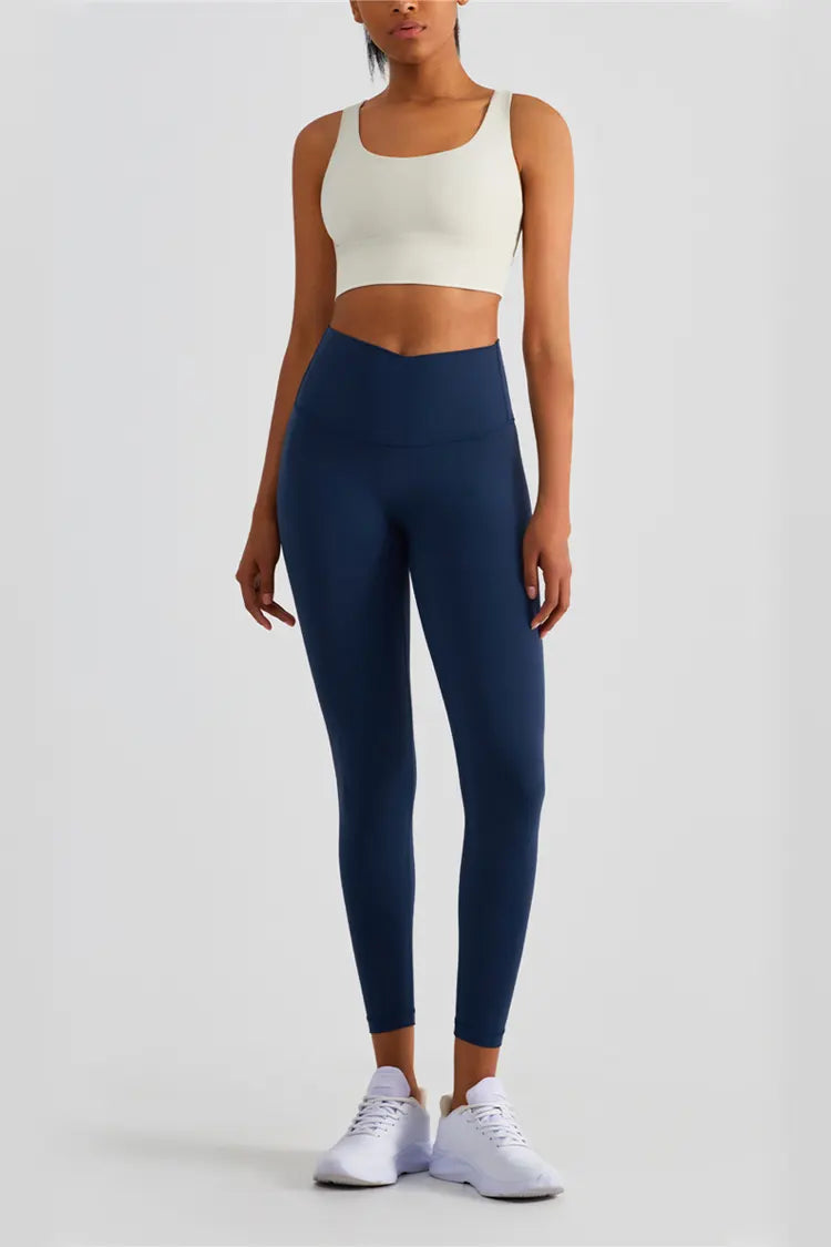 Lexi Ture Navy V-Waist Tight Leggings - Catchall