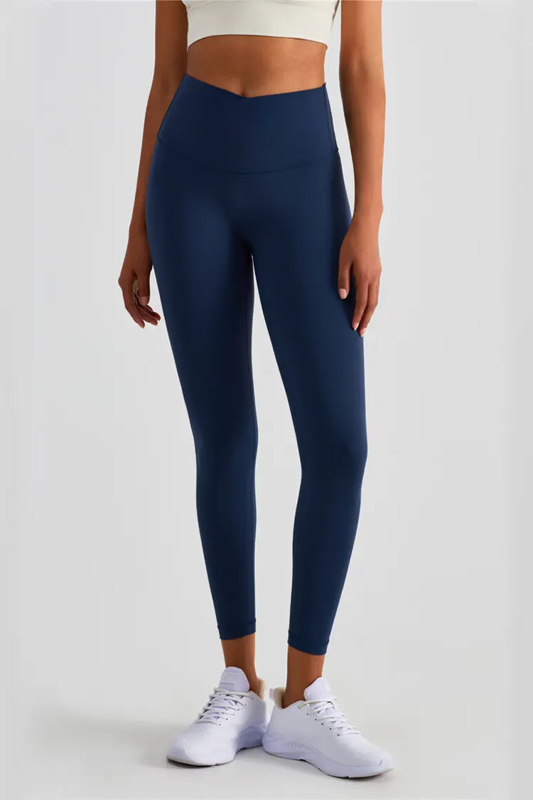 Lexi Ture Navy V-Waist Tight Leggings - Catchall