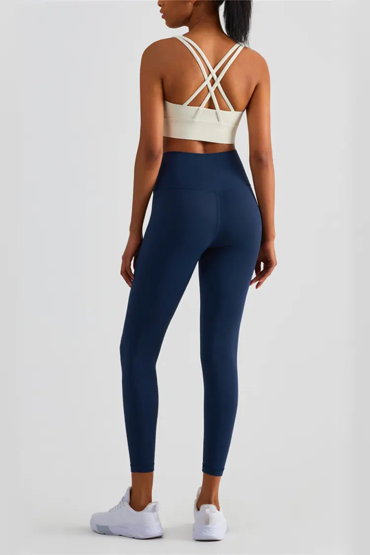 Lexi Ture Navy V-Waist Tight Leggings