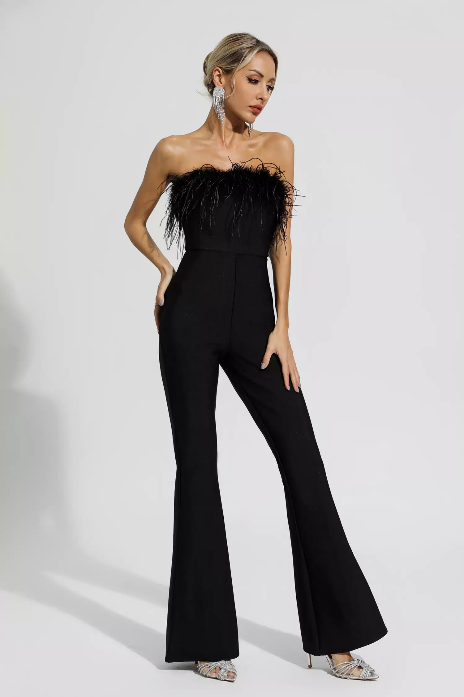 Lilith Black Bandage Jumpsuit