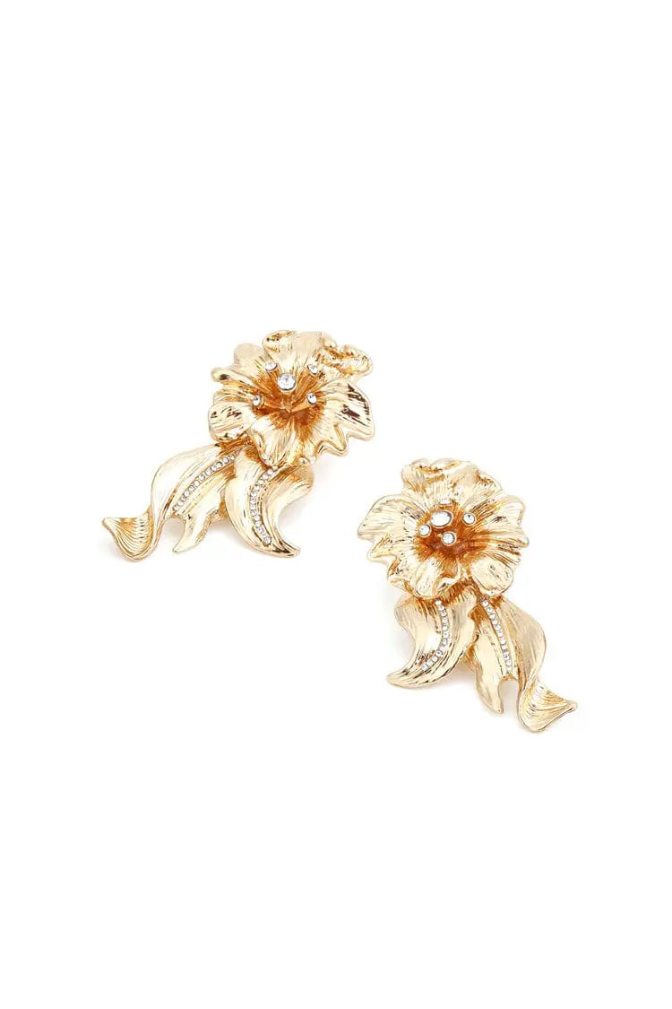 Lyla Golden Flower Earrings