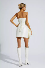 Madeleine White Strapless Mini Dress - Catchall