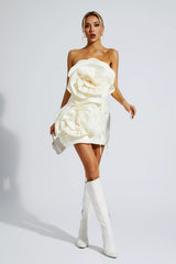 Madeleine White Strapless Mini Dress - Catchall