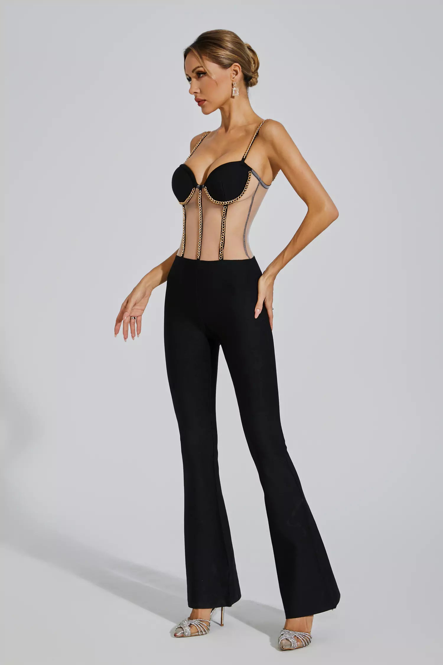 Marlowe Black Mesh Jumpsuit