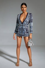 Milani Silver Pearl Blazer Dress