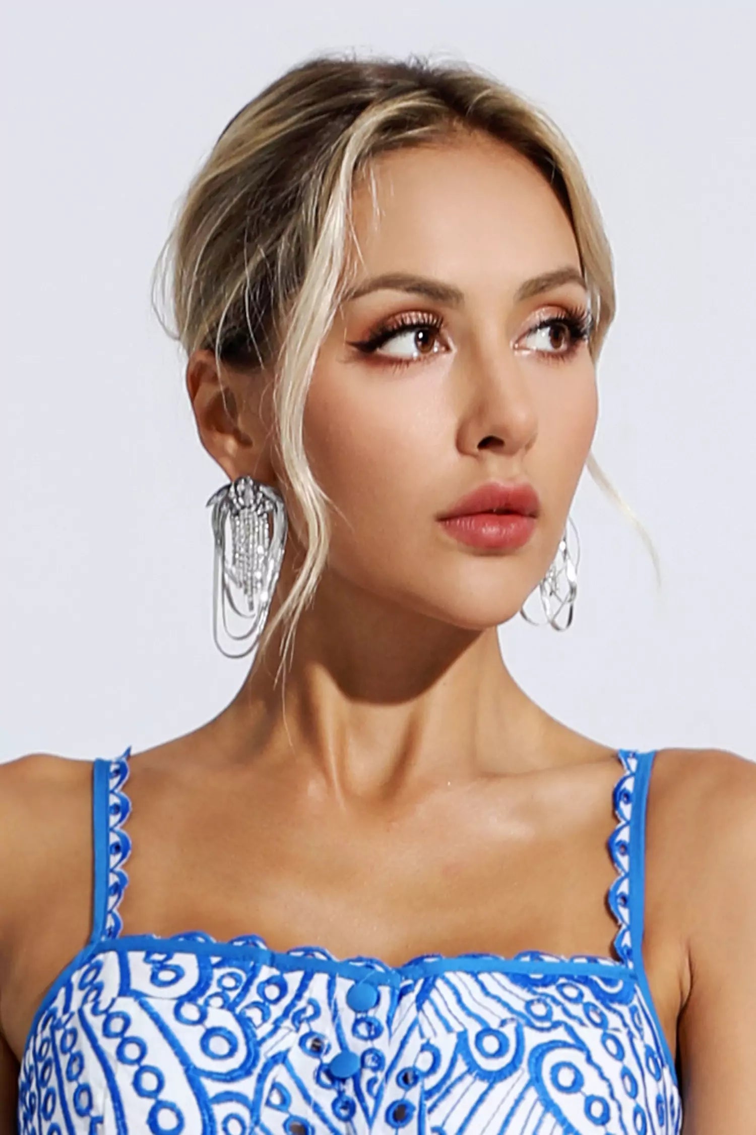 Mya Silver Tassel Earrings