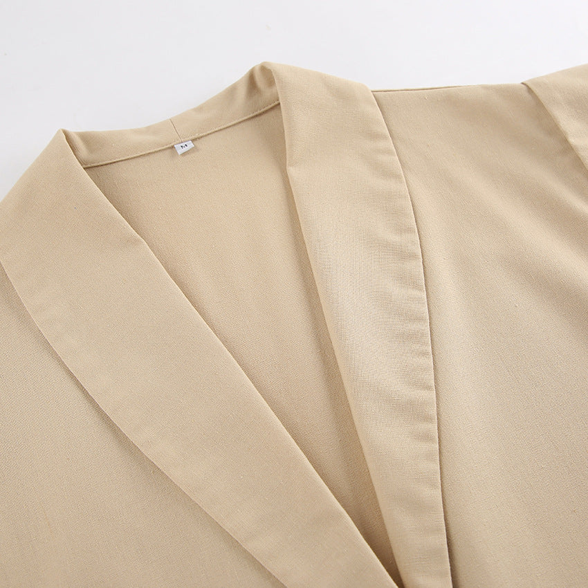 Lapel Single Breasted Double Pocket Vest And Shorts Suit