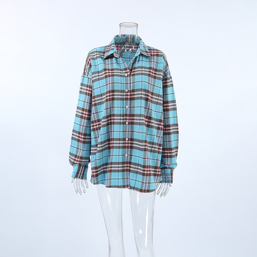 Vintage Plaid Long Sleeve Shirt