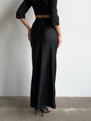 Printed Maxi Straight Skirt