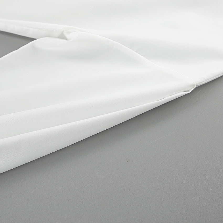 Lapel Lantern Sleeve  Shirt
