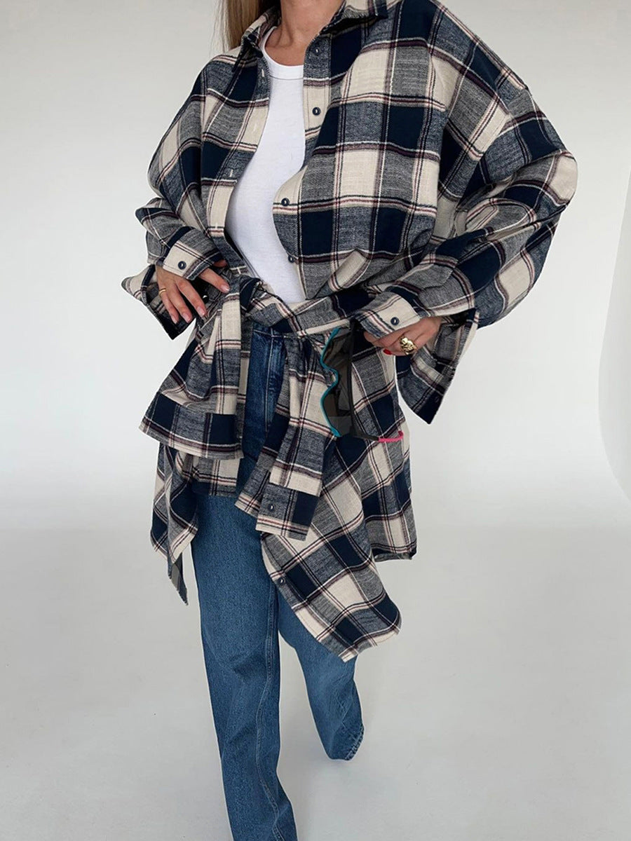 Cotton Mid-Length Outerwear Shirt