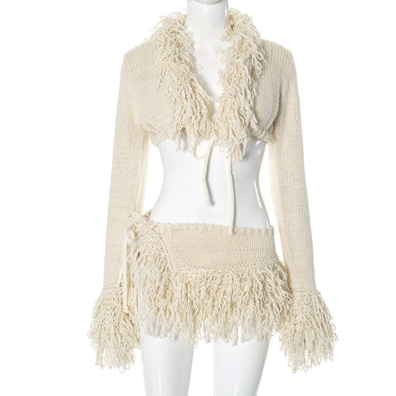 Crochet Tassel Two Piece
