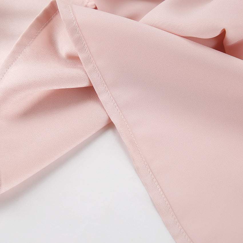 Off-the-shoulder Irregular Collar Shirt