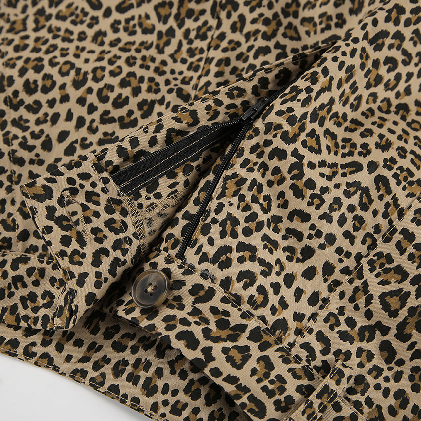 WIDE LEG LEOPARD PANTS