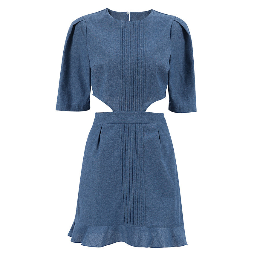 Short Sleeve Denim Dress