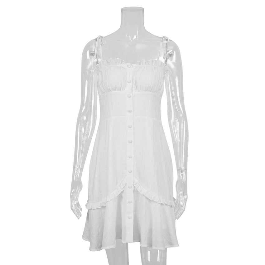 Ruffled Suspender Dress