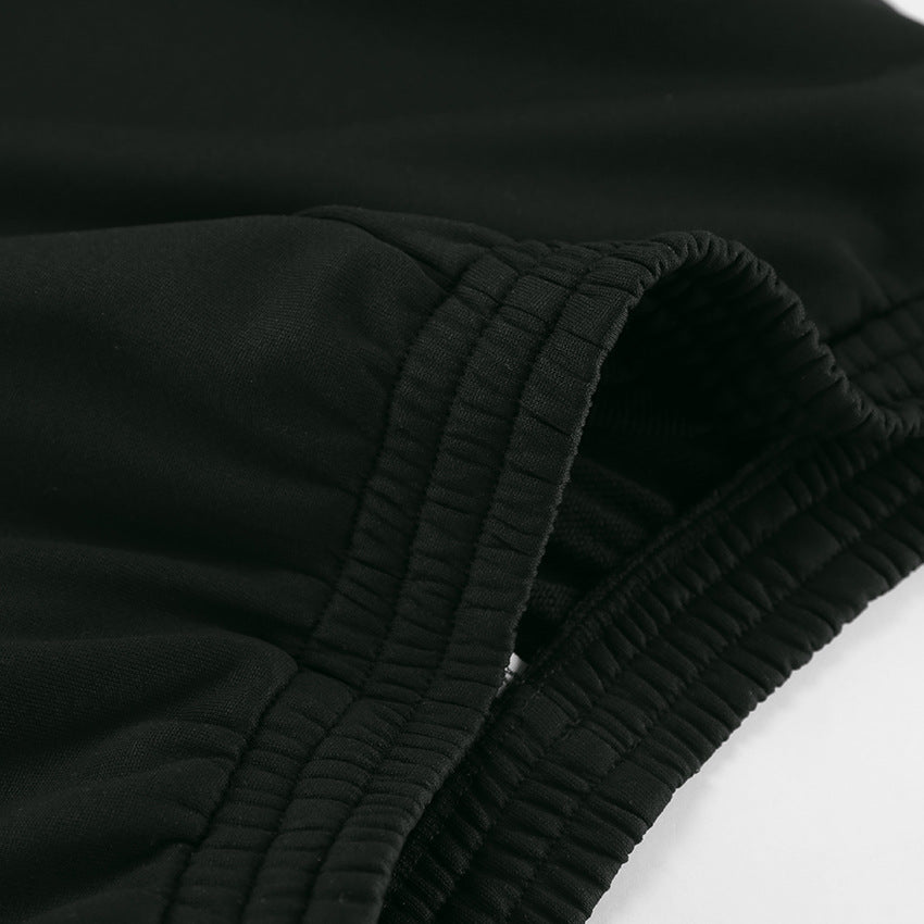 Drawstring Side Contrast Striped Pants