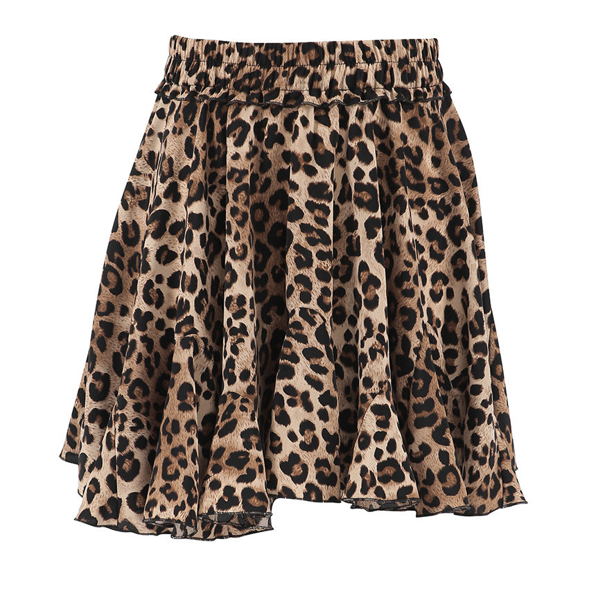 A- Line Leopard Skirt