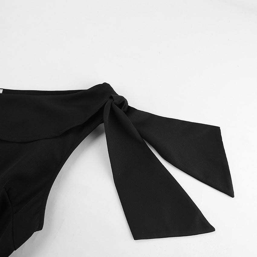 One Shoulder A-Line Dress
