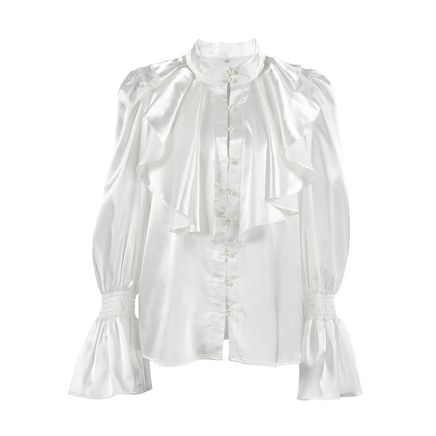 Ruffles Flare Sleeve Blouse