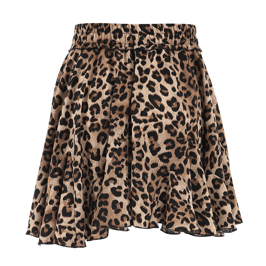 A- Line Leopard Skirt