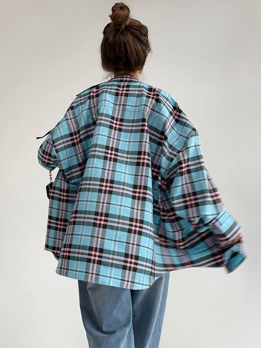 Vintage Plaid Long Sleeve Shirt