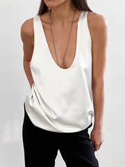 Satin Basic Slip Top