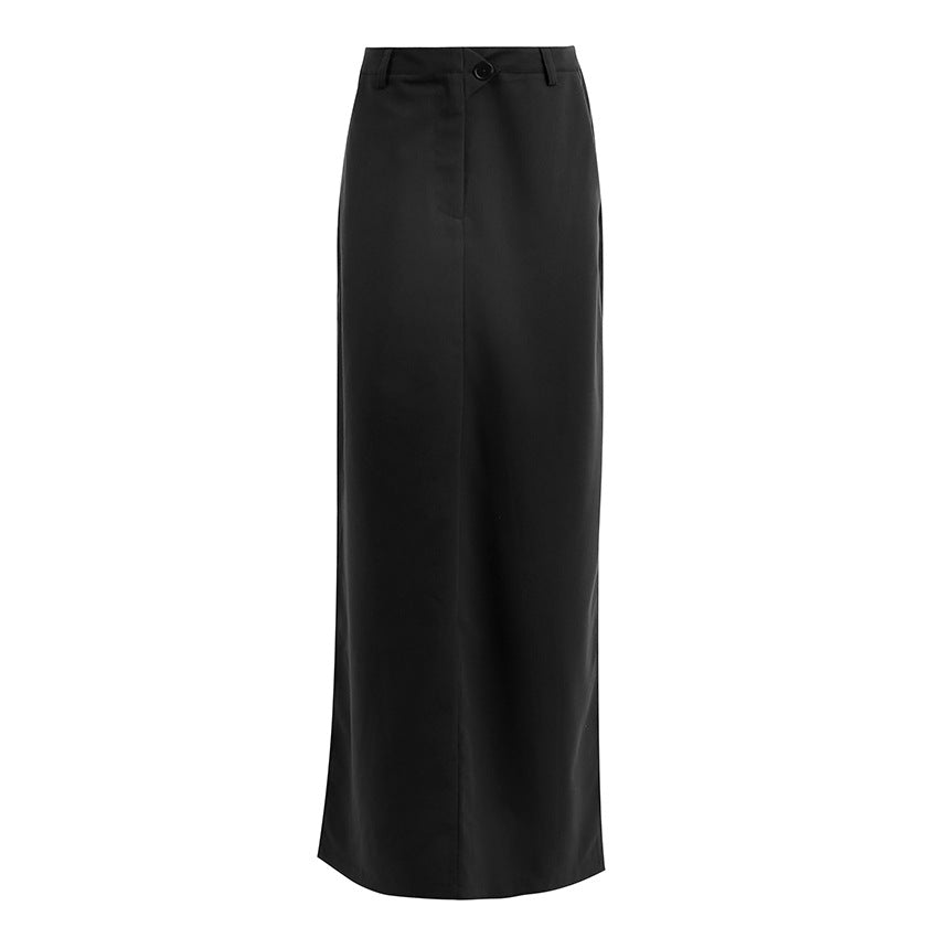 A-Line Pocket Slit Skirt