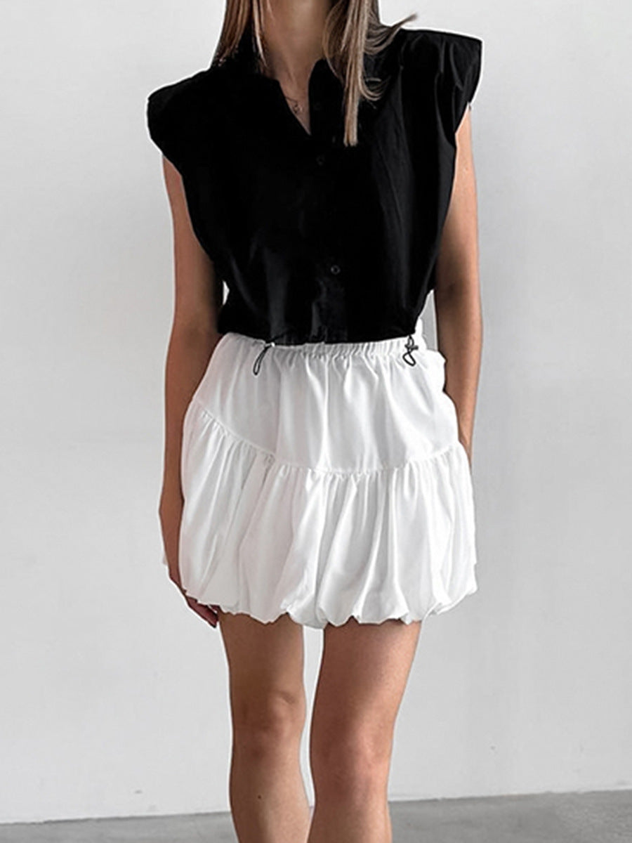 Chiffon High Waist Skirt