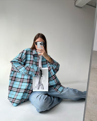Vintage Plaid Long Sleeve Shirt