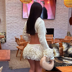 Crochet Tassel Two Piece