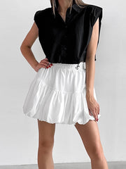 Chiffon High Waist Skirt