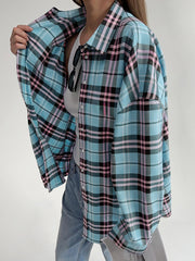 Vintage Plaid Long Sleeve Shirt
