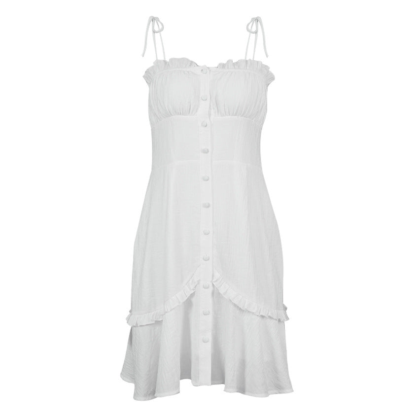 Ruffled Suspender Dress