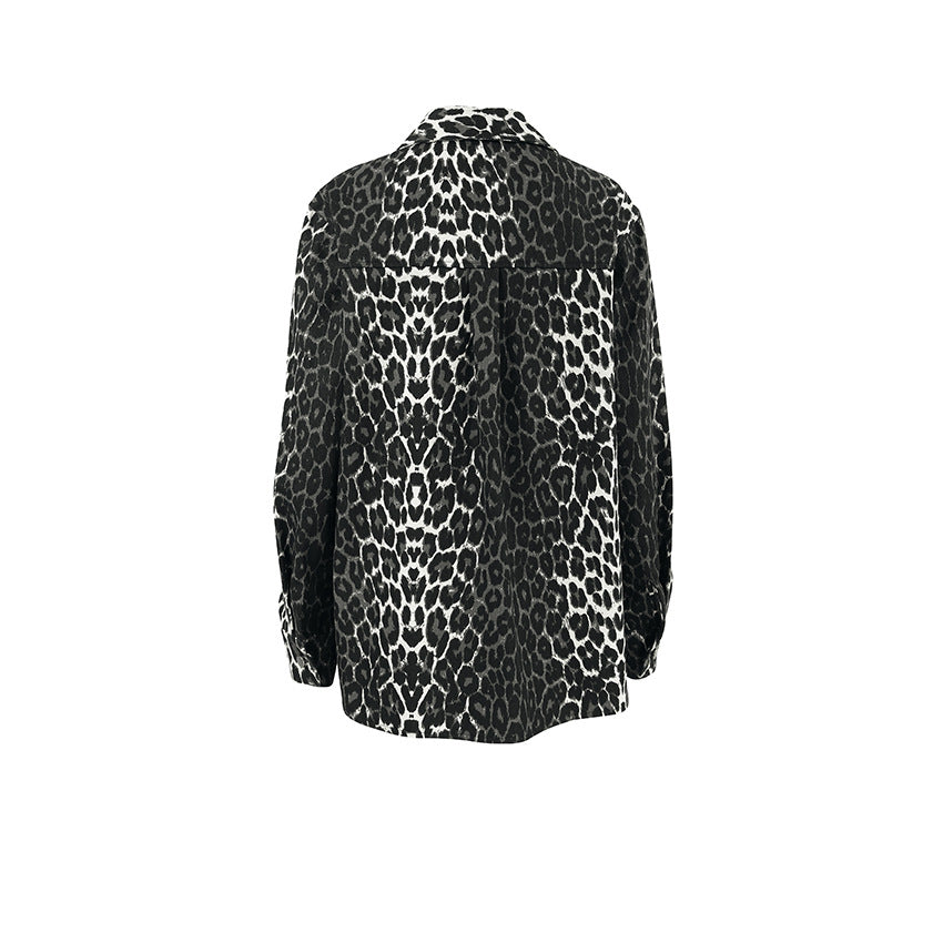Black Leopard Print Shirt