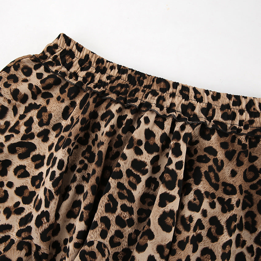 A- Line Leopard Skirt