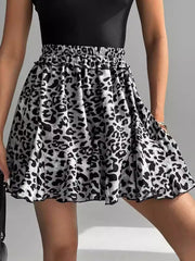 A- Line Leopard Skirt