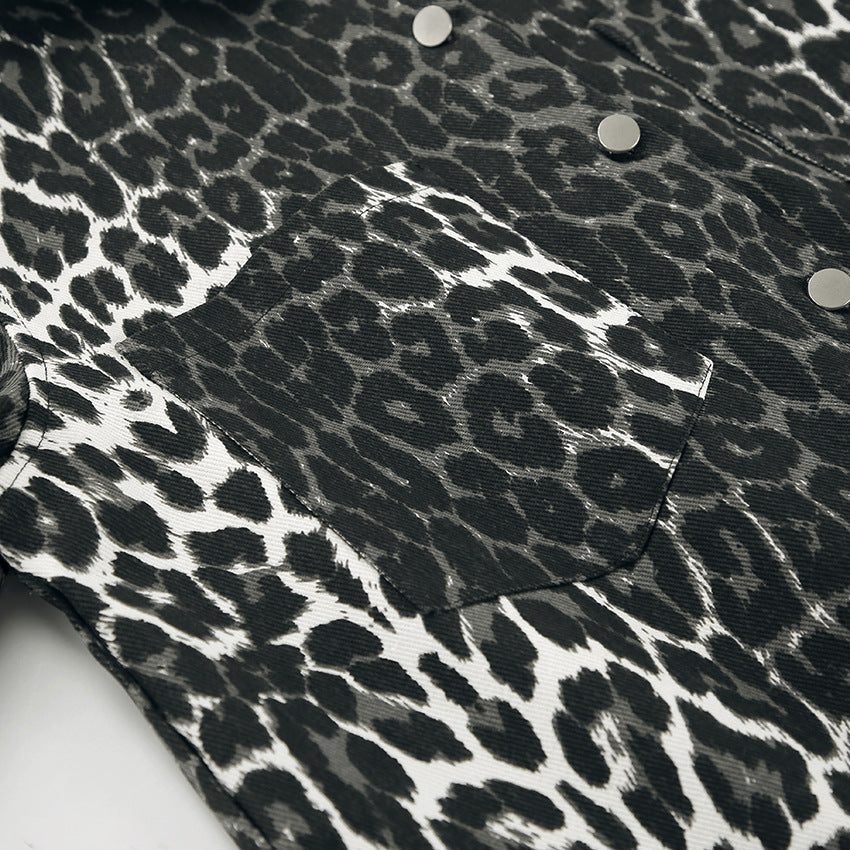Black Leopard Print Shirt