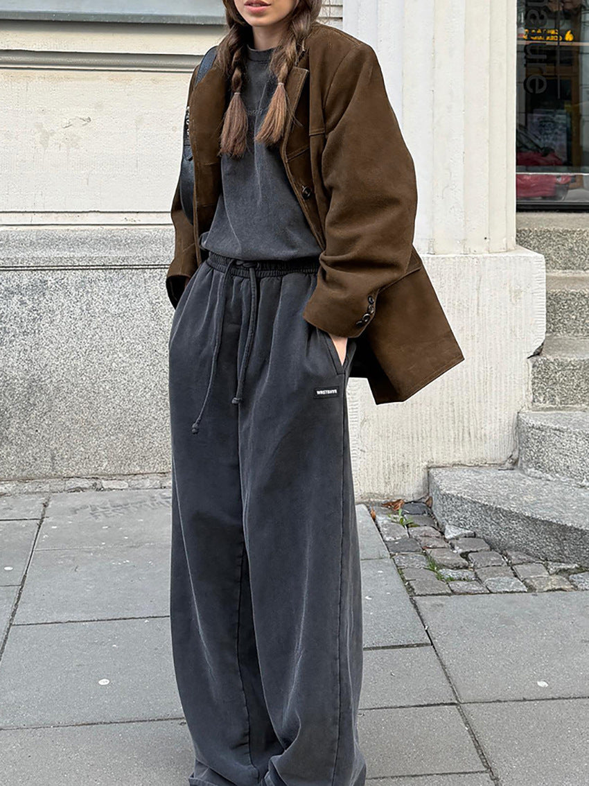 SUEDE LEATHER BLAZER