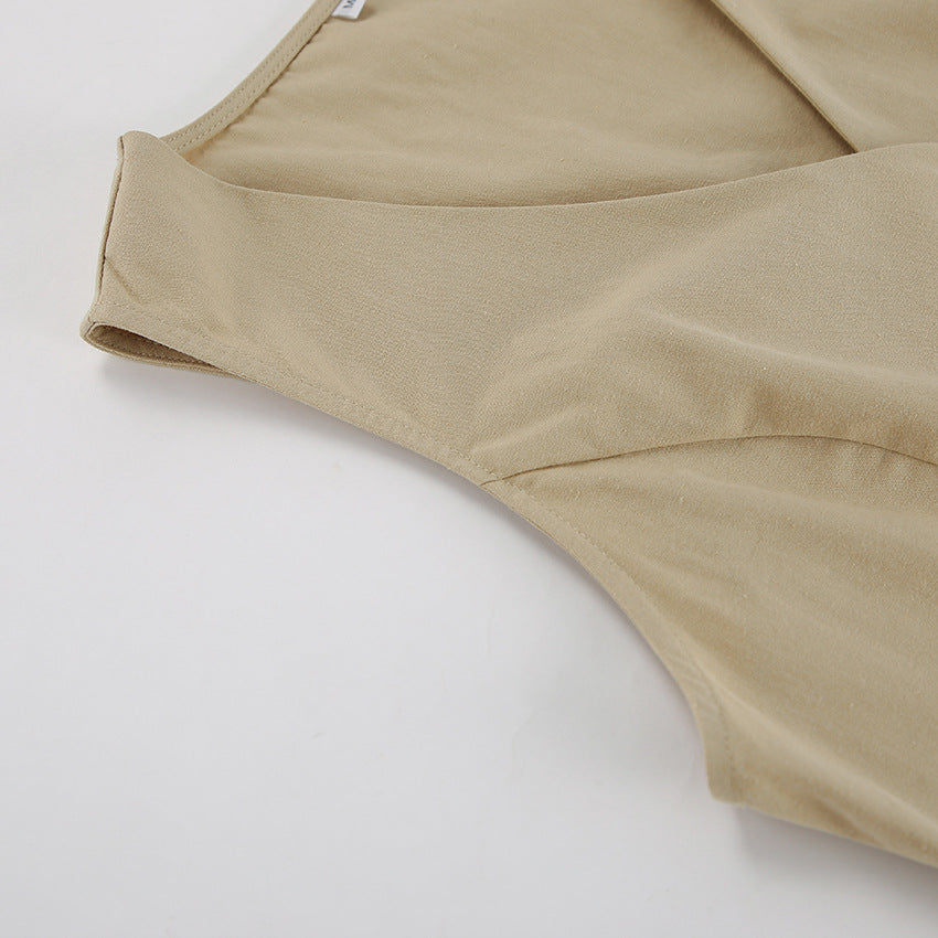 COTTON LINEN VEST &SHORTS SET